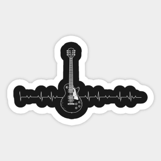 Guitar HeartBeat Sticker